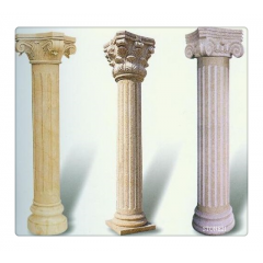 Marble stone roman pillar